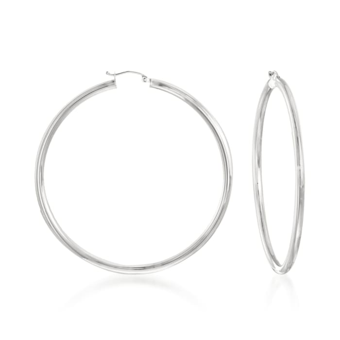 3mm Sterling Silver Hoop Earrings