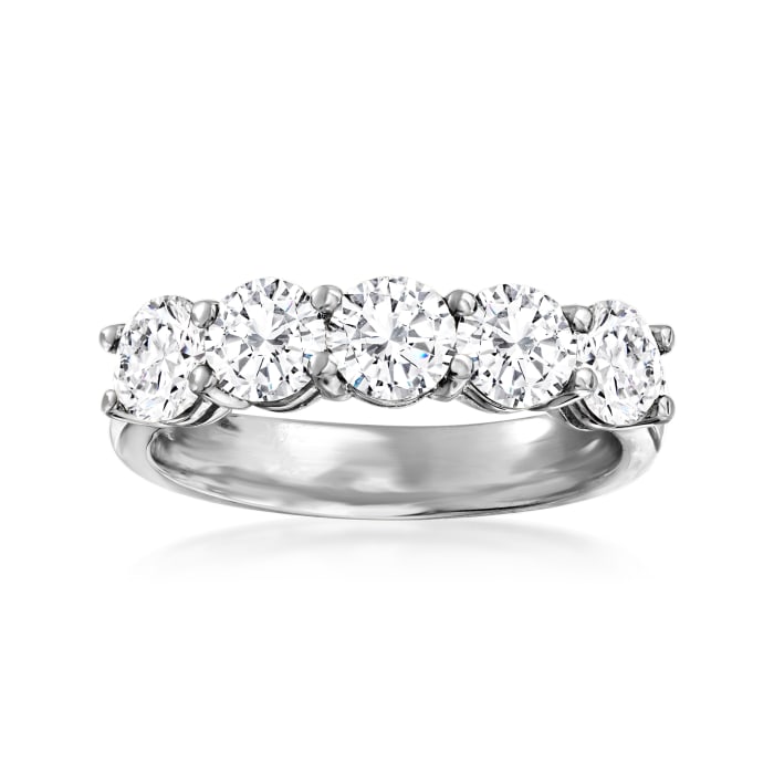 2.00 ct. t.w. Diamond Five-Stone Ring in 14kt White Gold