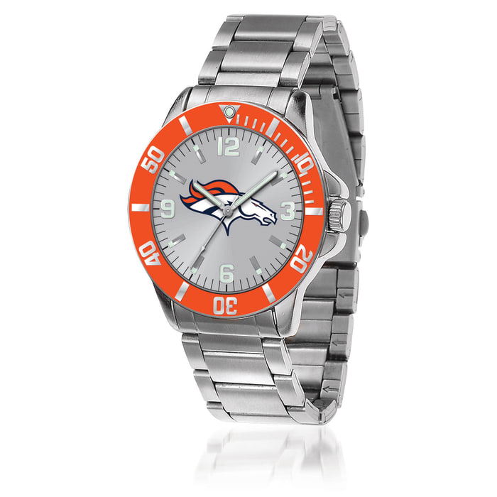 Men's 46mm NFL Denver Broncos Stainless Steel Key Watch