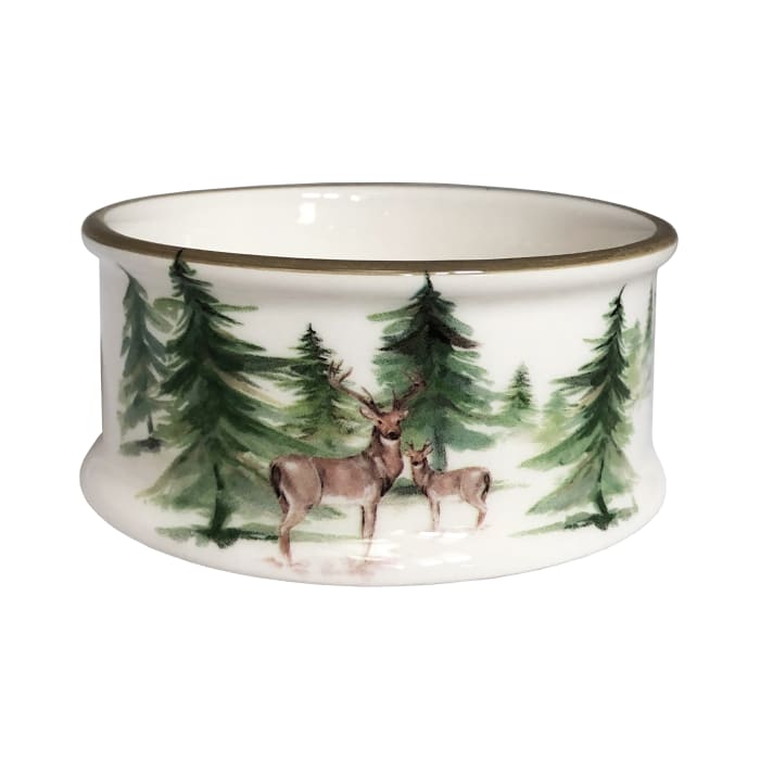 Abbiamo Tutto &quot;Woodlands&quot; Ceramic Pet Bowl from Italy