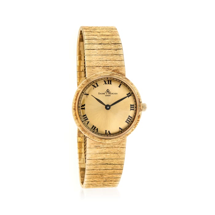 C. 1960 Vintage Baume & Mercier Men's 31mm 14kt Yellow Gold Watch