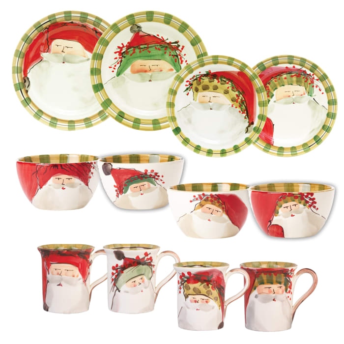 Vietri &quot;Old St. Nick&quot; Assorted Dinnerware from Italy