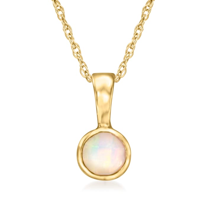 Opal Pendant Necklace in 14kt Yellow Gold | Ross-Simons