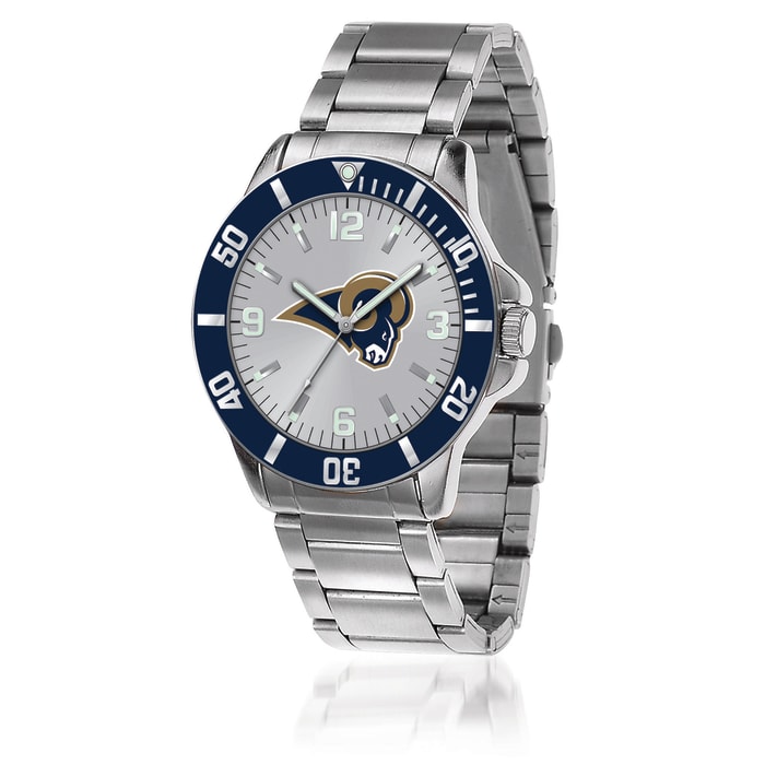 Men's 46mm NFL La Rams Stainless Steel Key Watch