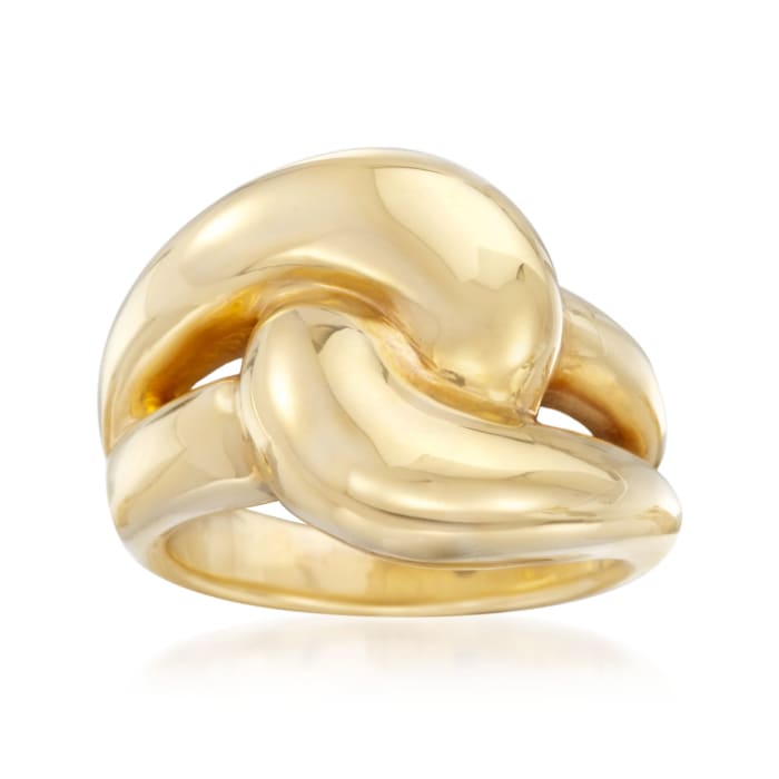 Italian 14kt Yellow Gold Knot Ring