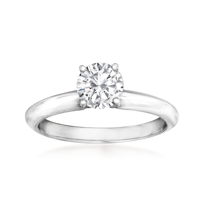 .71 Carat Certified Diamond Solitaire Ring in 14kt White Gold