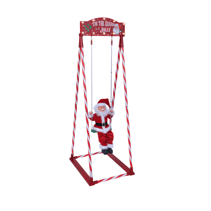 Mr. Christmas 56&quot;H Swinging Santa 
