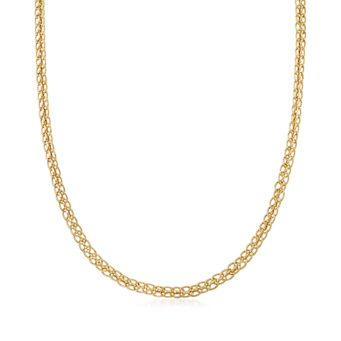 14kt Yellow Gold Oval-Link Necklace