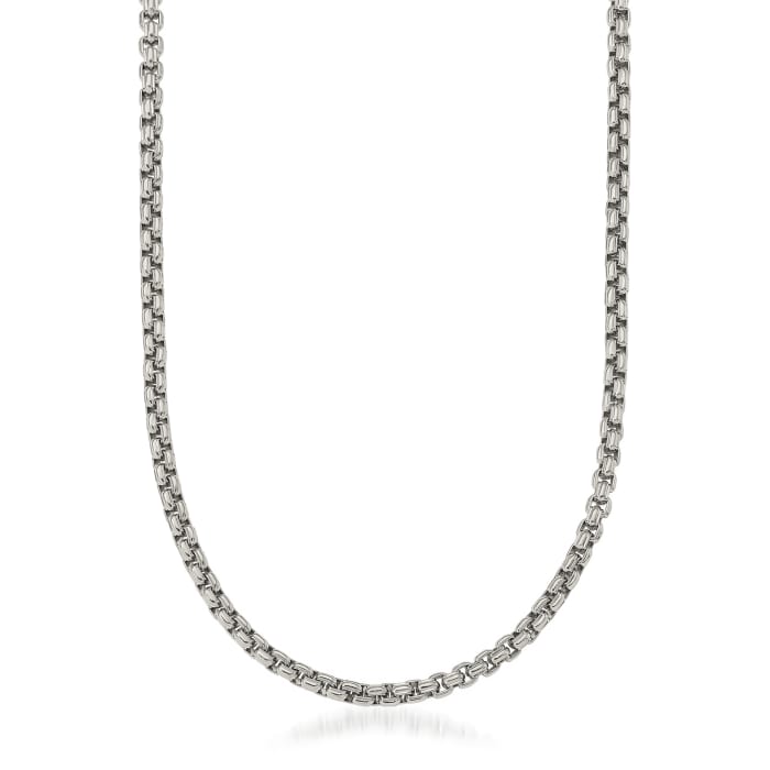 Men's 5.5mm Stainless Steel Box Chain Necklace