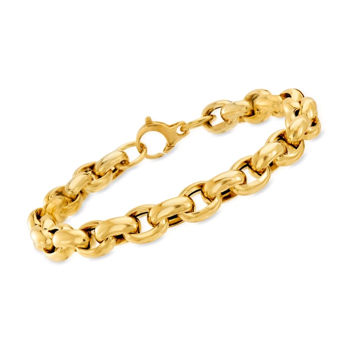 18kt Yellow Gold Interlocking-Link Bracelet
