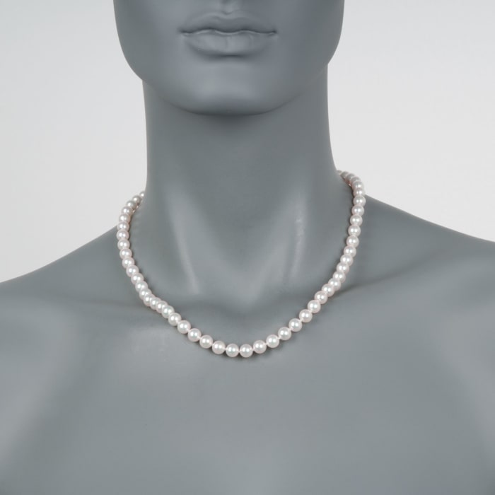 Mikimoto 4-7mm A1 Akoya Pearl Jewelry Set: Earrings, Bracelet, and Necklace with 18kt White Gold 18-inch