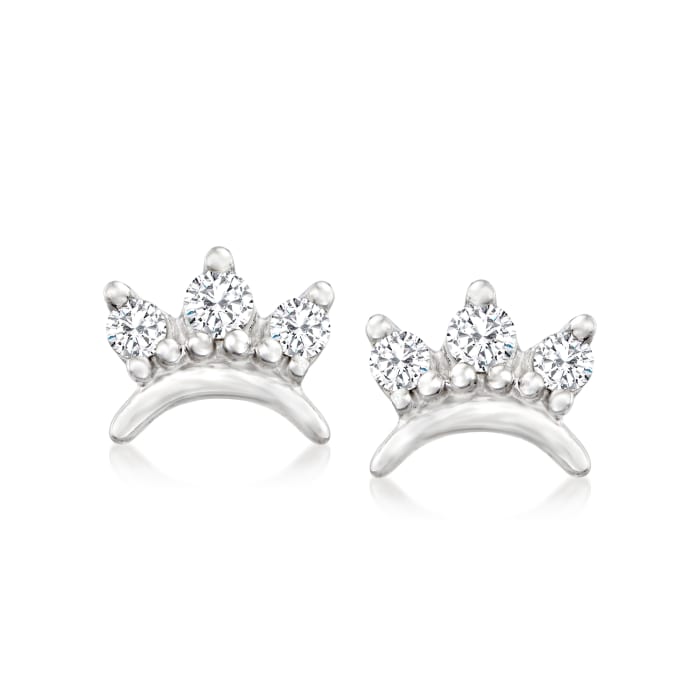 .20 ct. t.w. Diamond Tiara Earrings in Sterling Silver