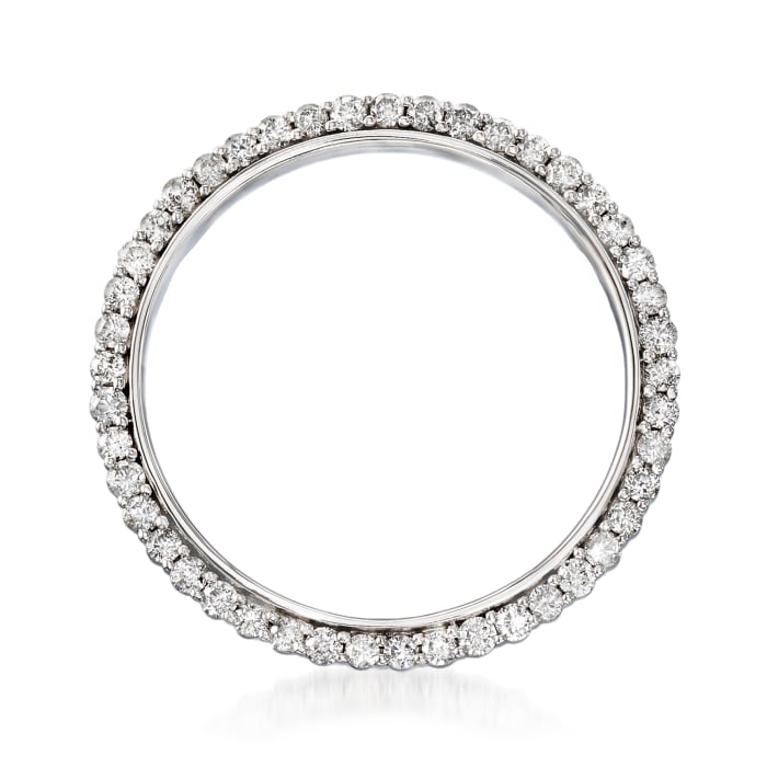 2.00 ct. t.w. Diamond Eternity Circle Pin in 14kt White Gold