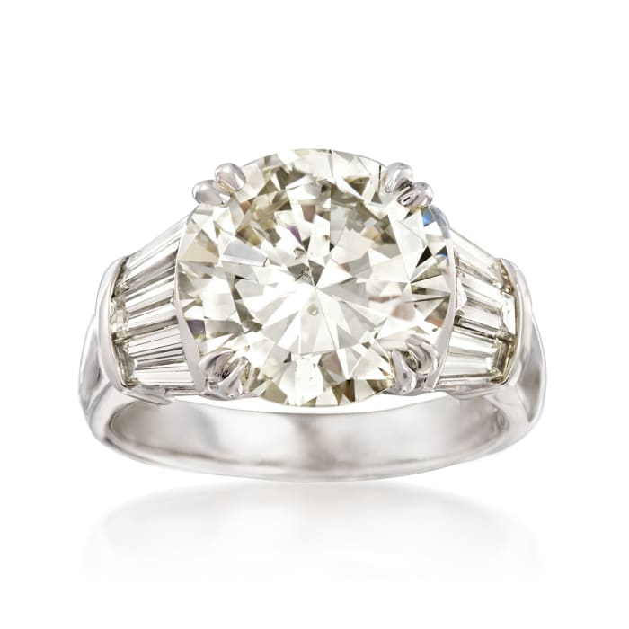 Majestic Collection 6.73 ct. t.w. Diamond Ring in 18kt White Gold