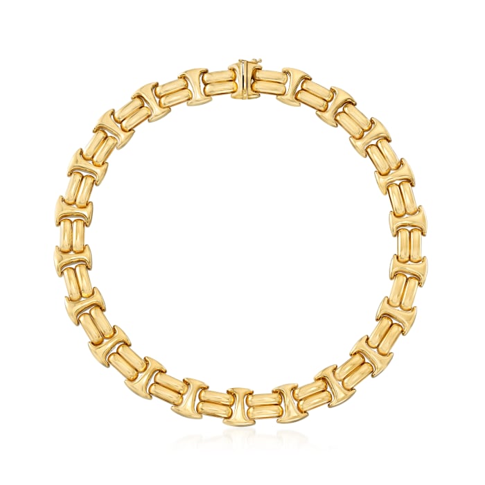 C. 1990 Vintage 14kt Yellow Gold Collar Necklace