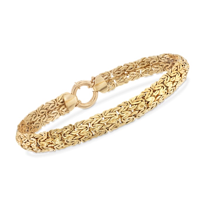 18kt Yellow Gold Byzantine Bracelet