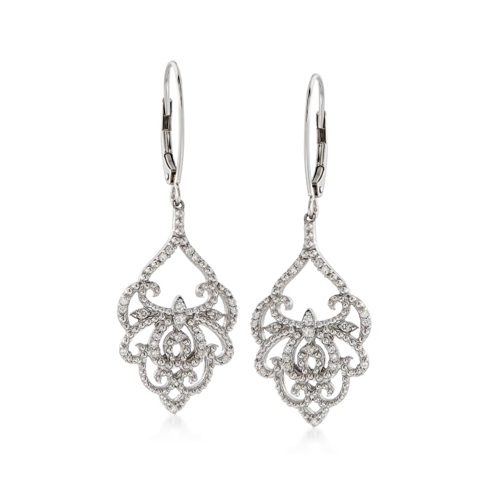 .25 ct. t.w. Diamond Drop Earrings in Sterling Silver