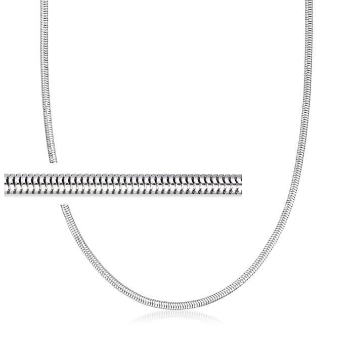 3mm Sterling Silver Snake-Chain Necklace