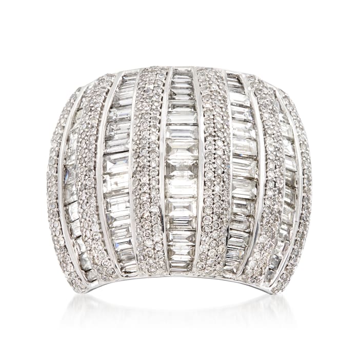 5.00 ct. t.w. Diamond Dome Ring in 14kt White Gold