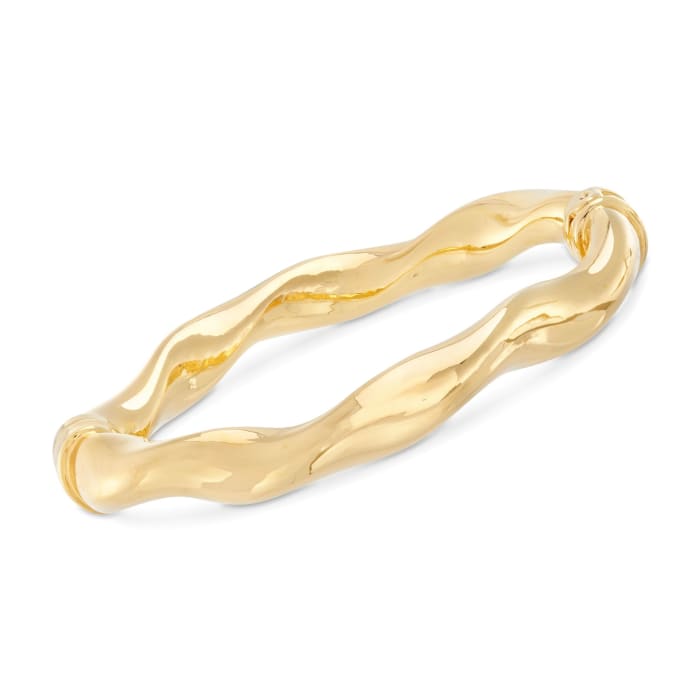 Italian Andiamo 14kt Yellow Gold Bangle Bracelet