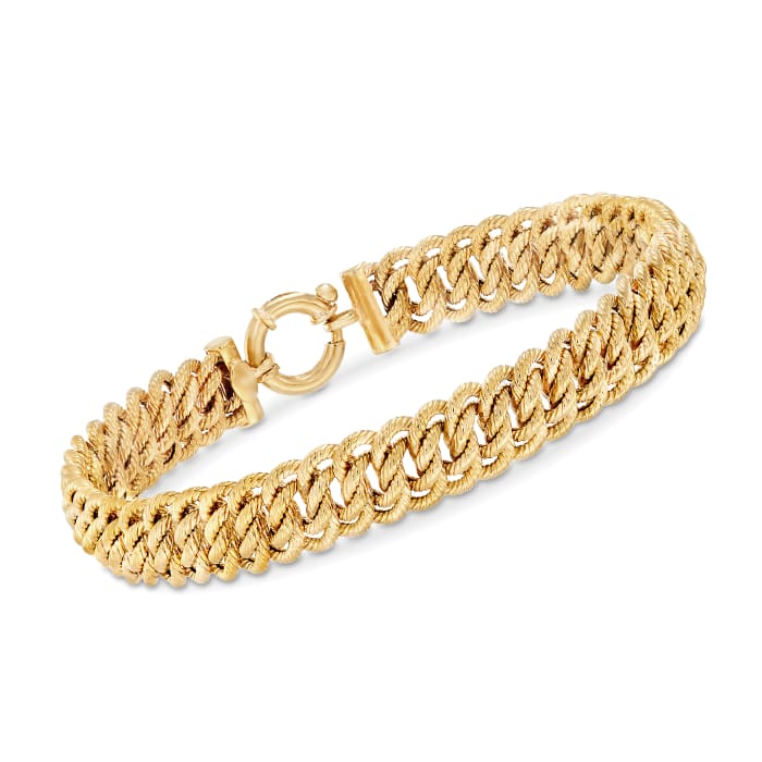 Italian Americana Link Bracelet in 14kt Yellow Gold