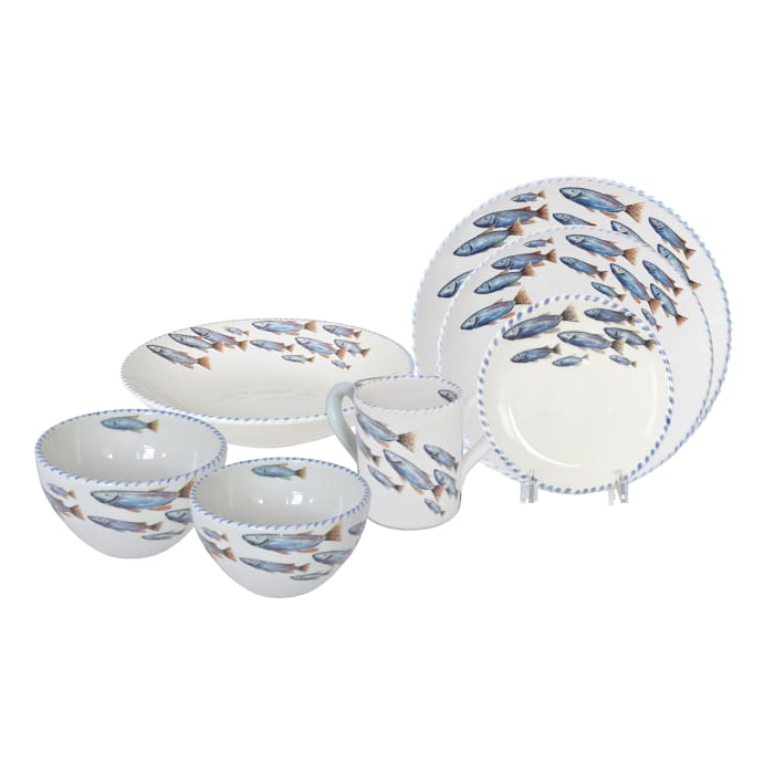 Abbiamo Tutto &quot;School of Fish&quot; Ceramic Dinnerware from Italy