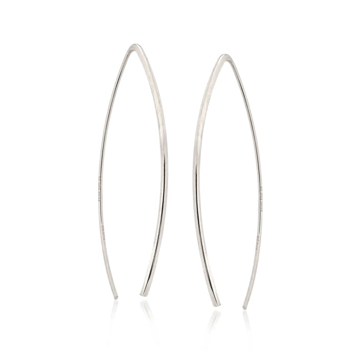 Sterling Silver Linear Wire Threader Earrings