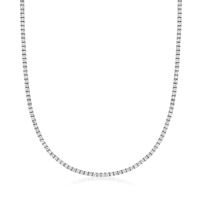 7.00 ct. t.w. Diamond Tennis Necklace in 14kt White Gold