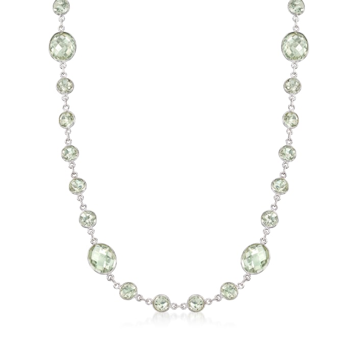 50.00 ct. t.w. Prasiolite Necklace in Sterling Silver