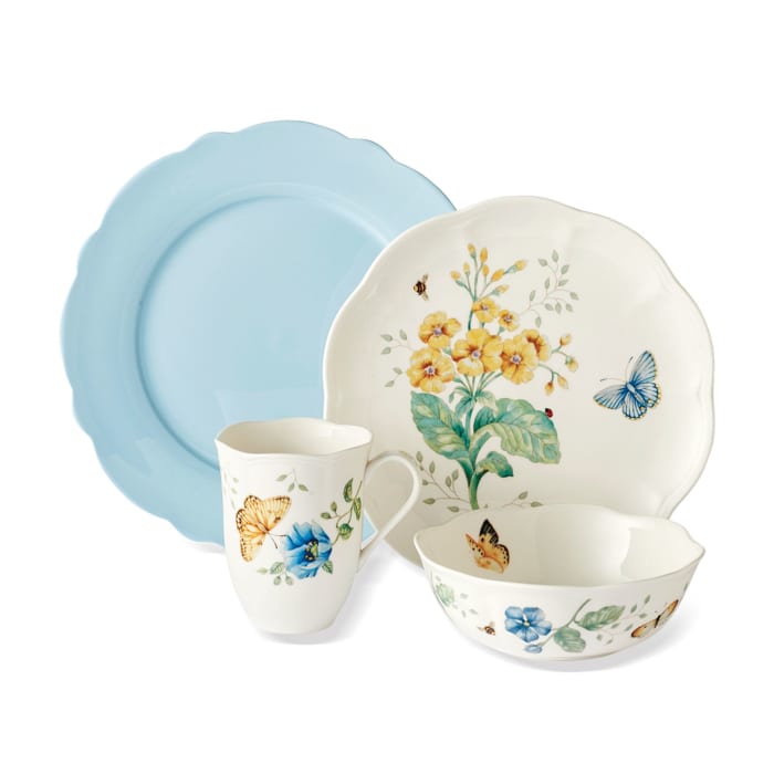 Lenox &quot;Butterfly Meadow&quot; Porcelain Mixed Dinnerware