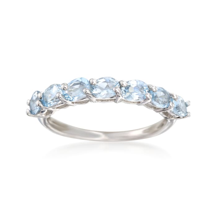 .90 ct. t.w. Aquamarine Ring in Sterling Silver