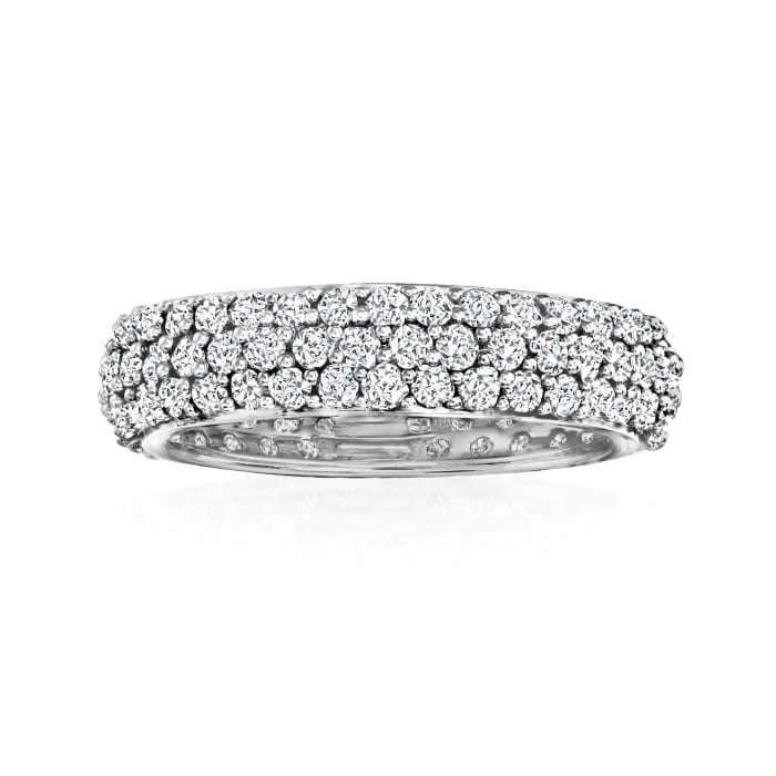 2.00 ct. t.w. Pave Diamond Eternity Band in 14kt White Gold