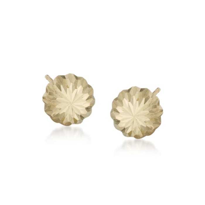 Child's 14kt Yellow Gold Stud Earrings