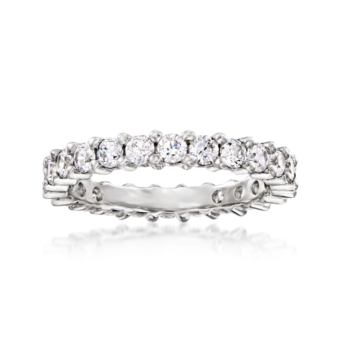 1.25 ct. t.w. CZ Eternity Band in Sterling Silver