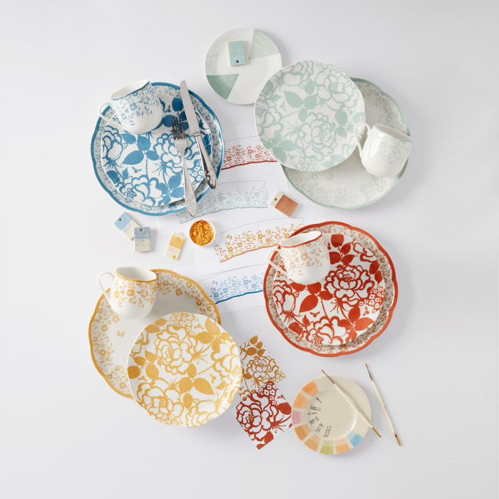 Butterfly Meadow Cottage 4-Piece Rice Bowls - Set Of 4