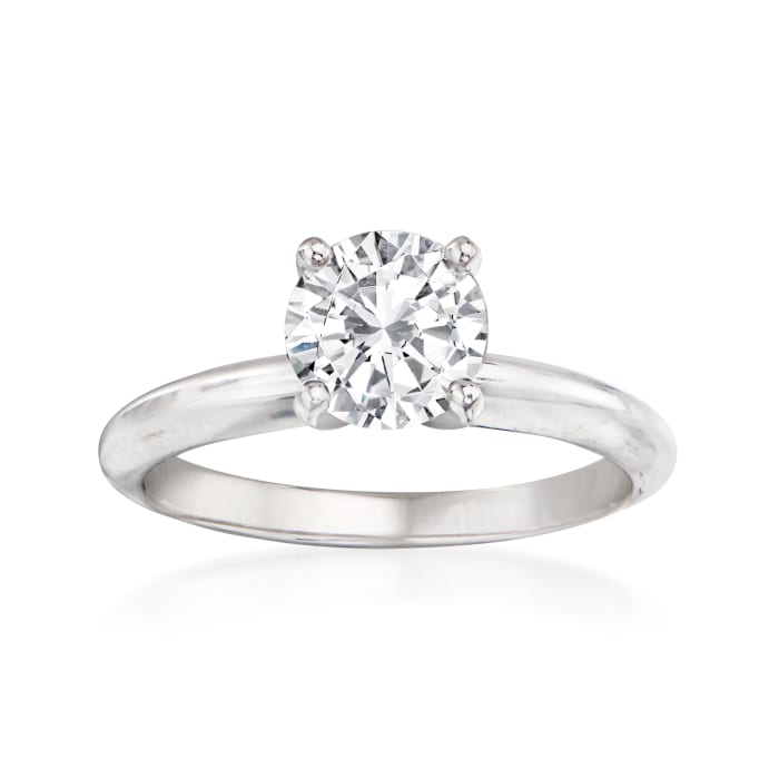 1.22 Carat Certified Diamond Engagement Ring in 14kt White Gold