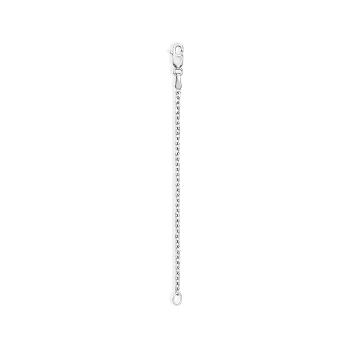 1.8mm 14kt White Gold Cable-Chain Necklace Extender