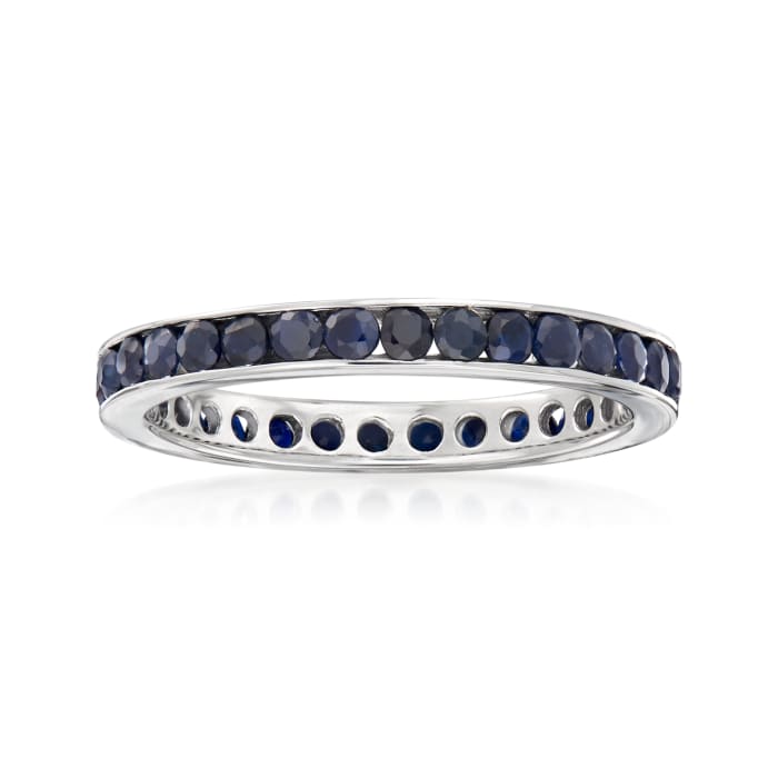 1.30 ct. t.w. Sapphire Eternity Band in Sterling Silver