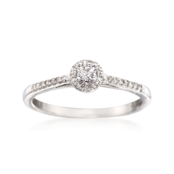.21 ct. t.w. Diamond Promise Ring in 14kt White Gold