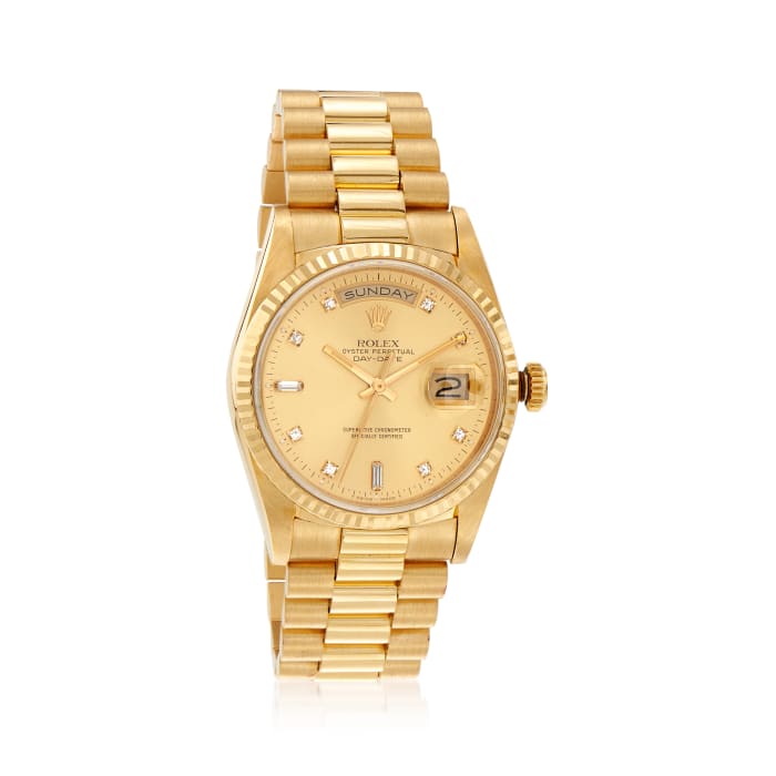 Pre-Owned Rolex Day-Date Men's 36mm Automatic 18kt Yellow Gold Watch