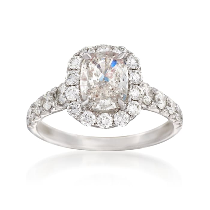 Henri Daussi 2.80 ct. t.w. Diamond Engagement Ring in 18kt White Gold