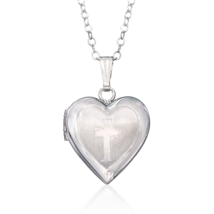 Child's Sterling Silver Heart Locket Necklace