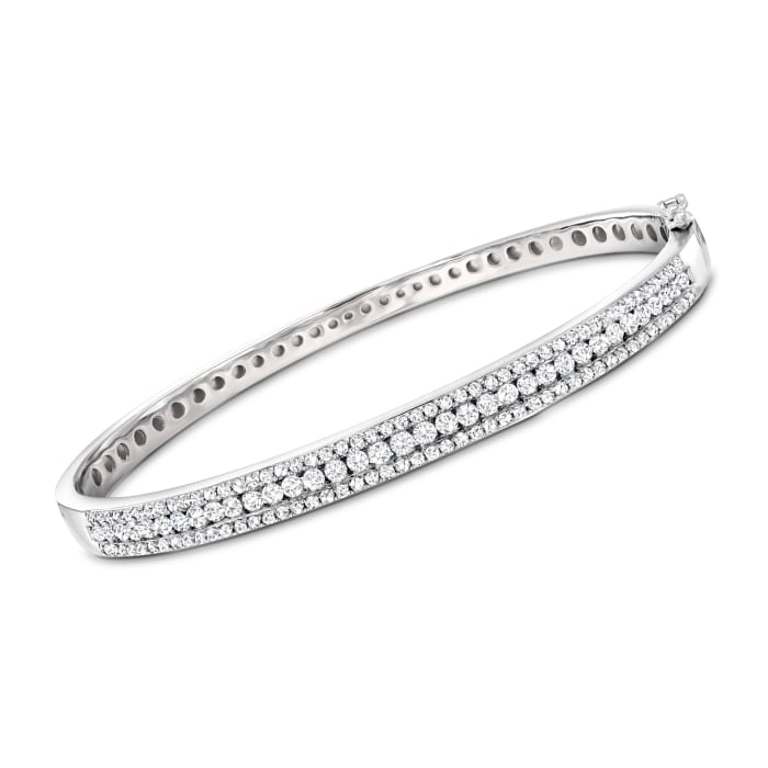 2.00 ct. t.w. Diamond Bangle Bracelet in Sterling Silver