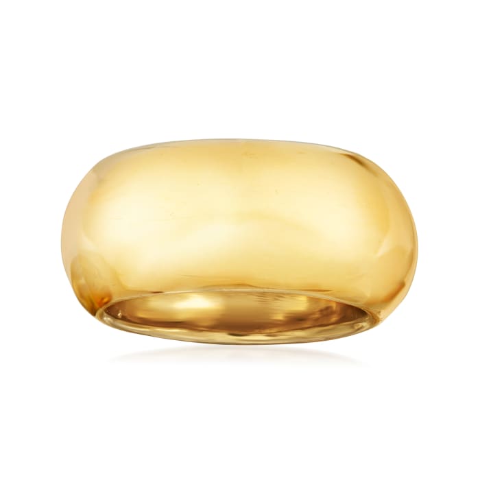 Italian 18kt Yellow Gold Dome Ring