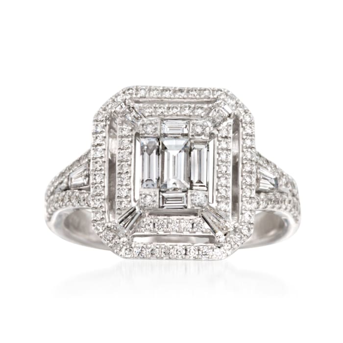 C. 2014 Simon G. .98 ct. t.w. Diamond Ring in 18kt White Gold