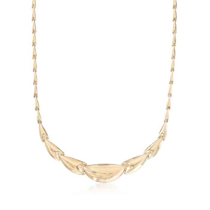 14kt Yellow Gold Graduated Necklace