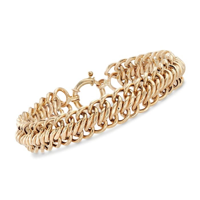 14kt Yellow Gold Curb-Link Bracelet 