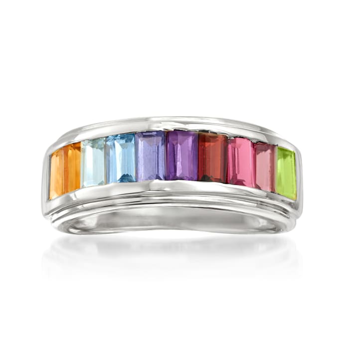 1.70 ct. t.w. Multi-Gemstone Ring in Sterling Silver | Ross-Simons