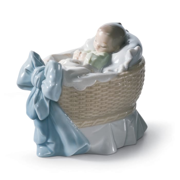 Lladro &quot;A New Treasure - Boy&quot; Porcelain Figurine