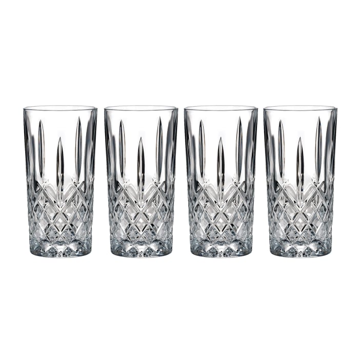 Marquis by Waterford Crystal &quot;Markham&quot; Set of 4 Highball Glasses from Italy